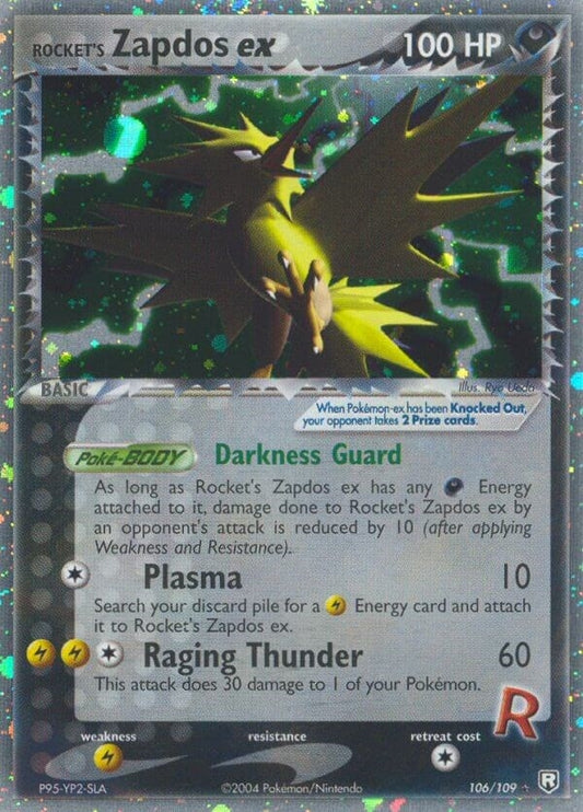 Image for Rocket's Zapdos ex (106/109) (Team Rocket Returns) - Pokemon