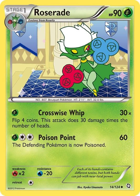 Image for Roserade (14) (14/124) (Dragons Exalted) - Pokemon
