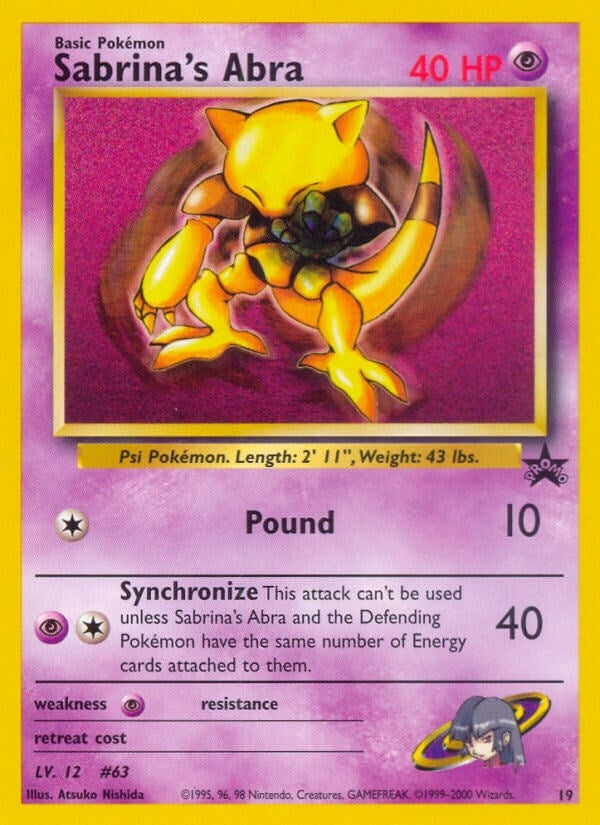 Image for Sabrina's Abra (19/53) (WoTC Promo) - Pokemon