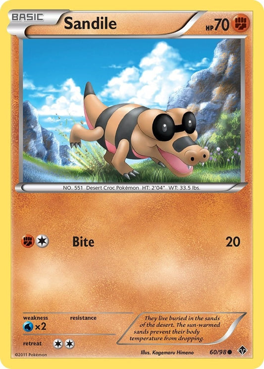 Image for Sandile (60/98) (Emerging Powers) - Pokemon