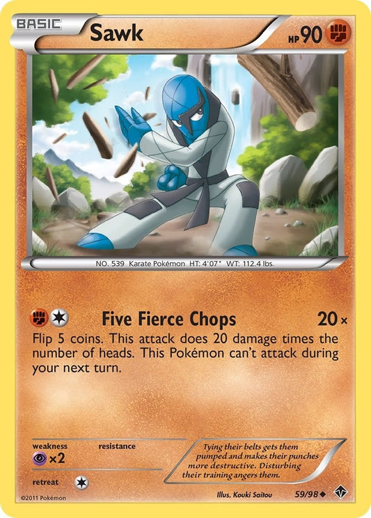 Image for Sawk (59/98) (Emerging Powers) - Pokemon