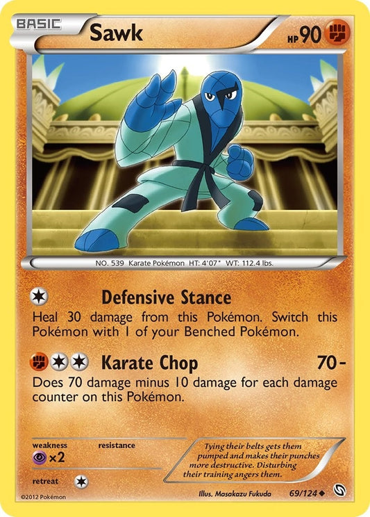 Image for Sawk (69/124) (Dragons Exalted) - Pokemon