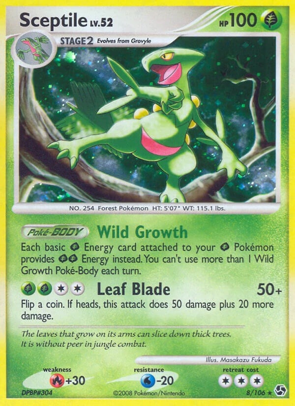 Image for Sceptile (8/106) (Great Encounters) - Pokemon