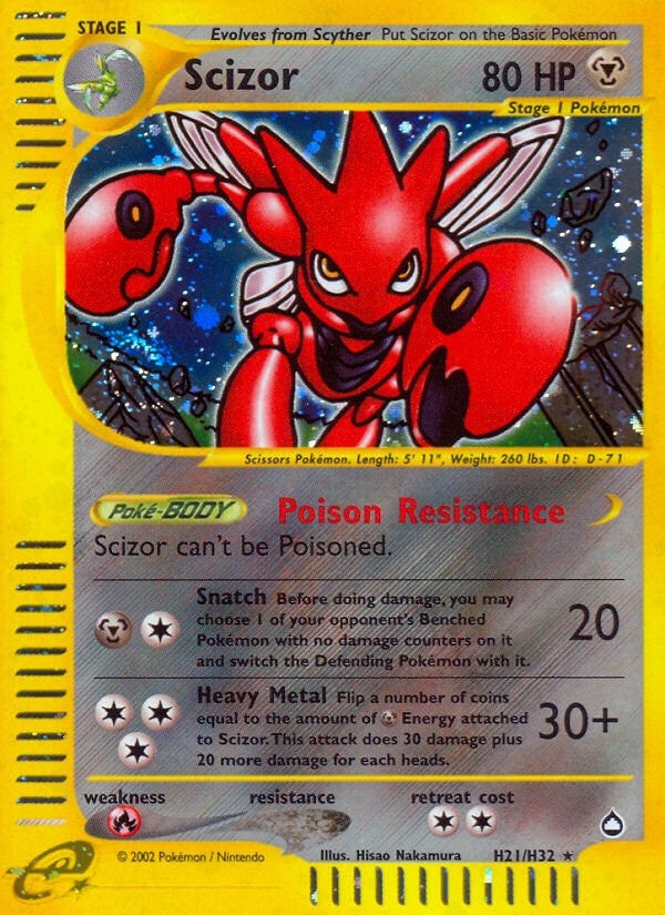 Image for Scizor (H21) (H21/H32) (Aquapolis) - Pokemon