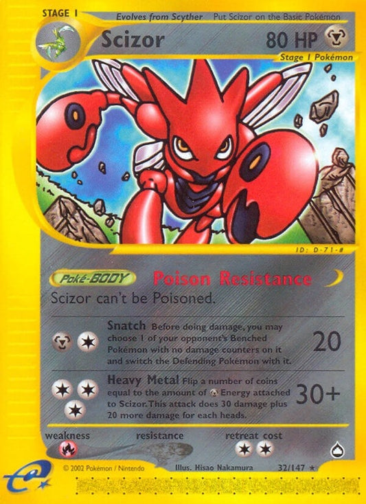 Image for Scizor (032/147) (Aquapolis) - Pokemon