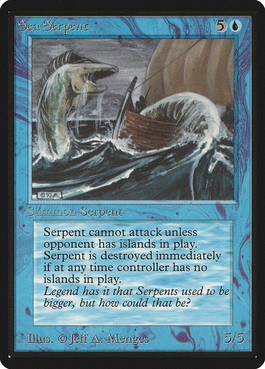 Image for Sea Serpent (Beta Edition) - Magic: The Gathering