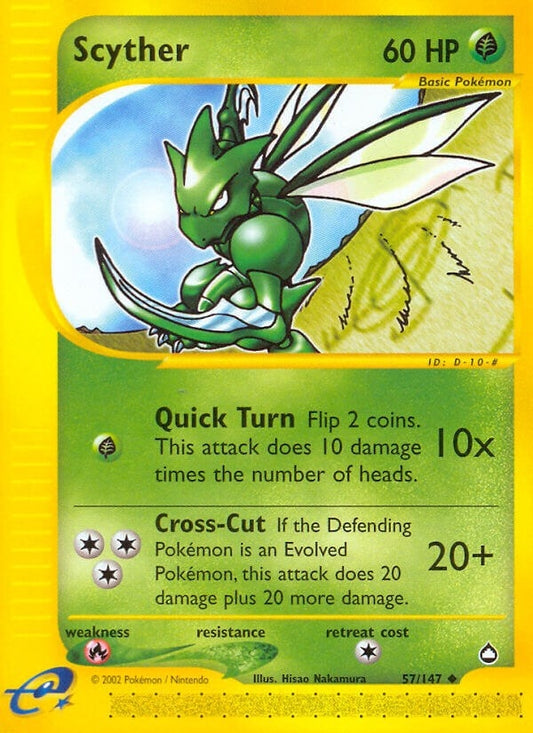 Image for Scyther (57) (057/147) (Aquapolis) - Pokemon