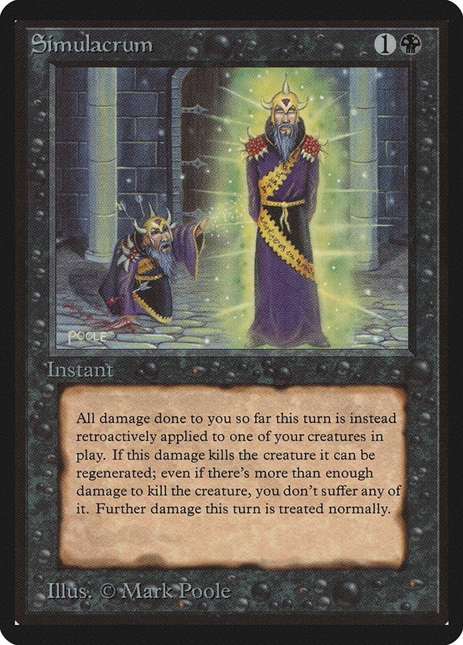 Image for Simulacrum (Beta Edition) - Magic: The Gathering