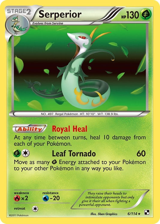 Image for Serperior (6) (6/114) (Black and White) - Pokemon