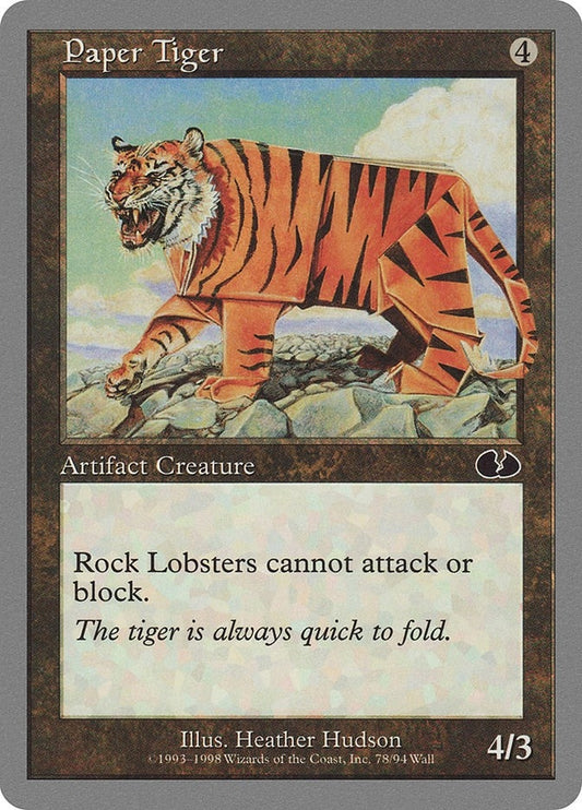 Image for Paper Tiger (78) (Unglued) - Magic: The Gathering