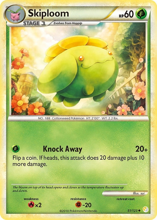 Image for Skiploom (51/123) (HeartGold SoulSilver) - Pokemon