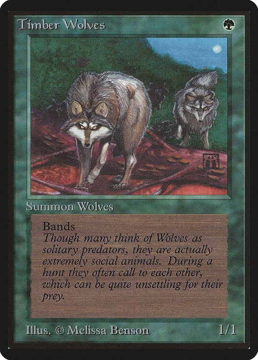 Image for Timber Wolves (Beta Edition) - Magic: The Gathering