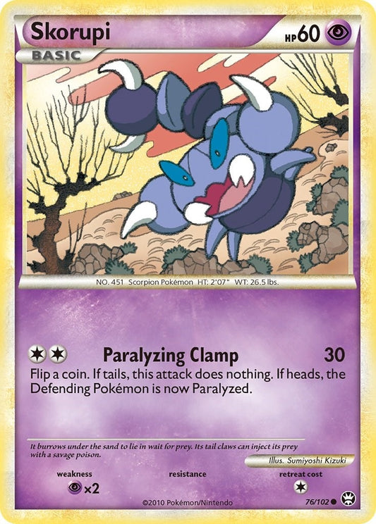 Image for Skorupi (76/102) (Triumphant) - Pokemon