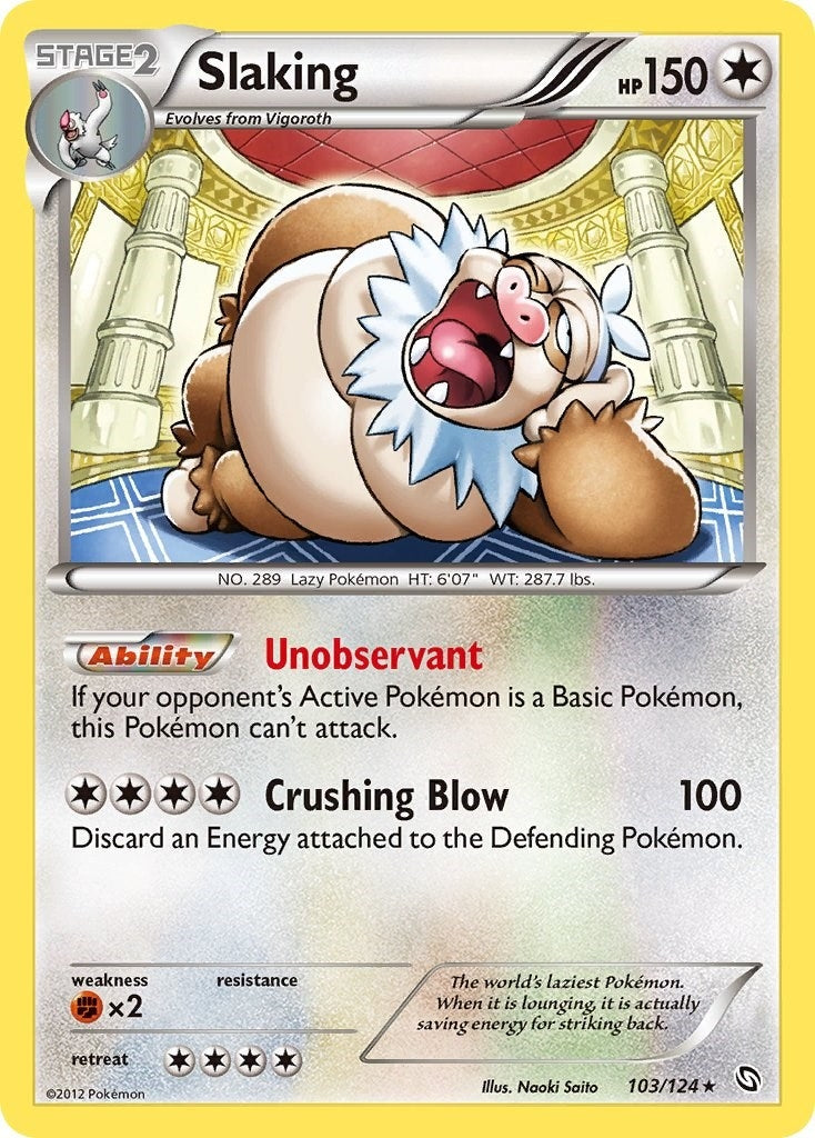 Image for Slaking (103/124) (Dragons Exalted) - Pokemon