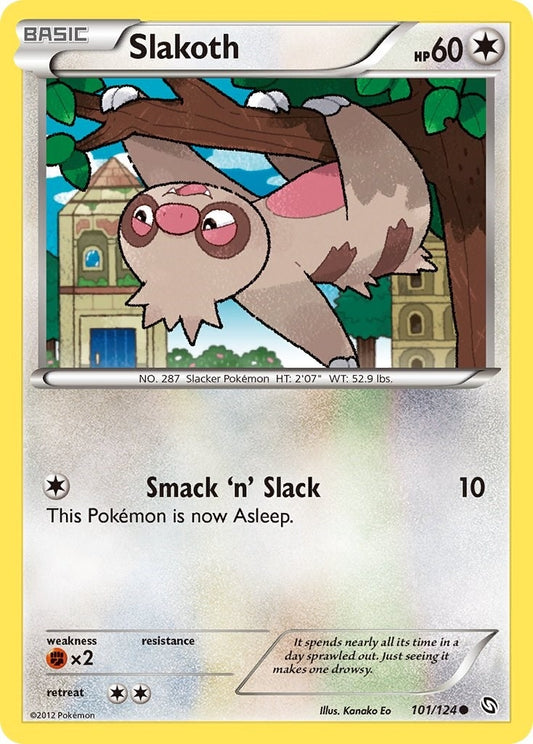 Image for Slakoth (101/124) (Dragons Exalted) - Pokemon