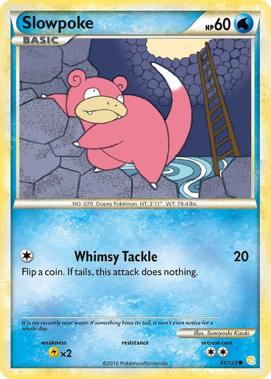Image for Slowpoke (81/123) (HeartGold SoulSilver) - Pokemon
