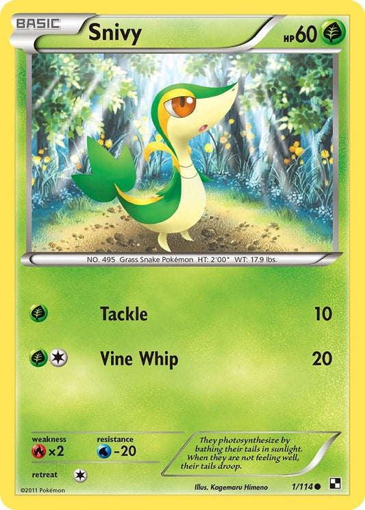 Image for Snivy (1) (1/114) (Black and White) - Pokemon