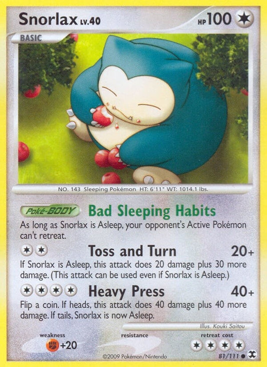 Image for Snorlax (81) (81/111) (Rising Rivals) - Pokemon