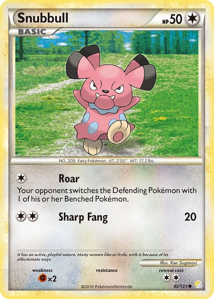 Image for Snubbull (82/123) (HeartGold SoulSilver) - Pokemon