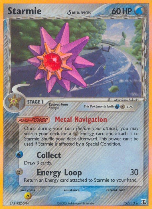 Image for Starmie - 015/113 (Delta Species) (15/113) (Delta Species) - Pokemon