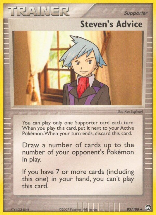 Image for Steven's Advice (83/108) (Power Keepers) - Pokemon