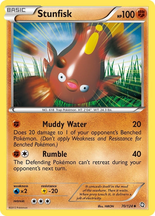 Image for Stunfisk (70/124) (Dragons Exalted) - Pokemon