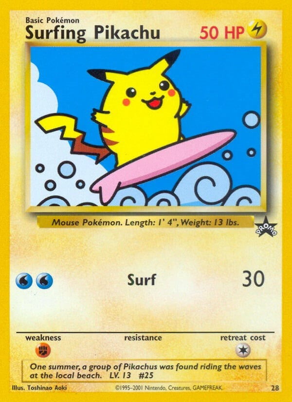 Image for Surfing Pikachu (28/53) (WoTC Promo) - Pokemon