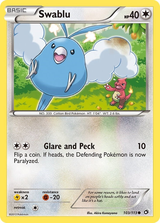 Image for Swablu (103/113) (Legendary Treasures) - Pokemon