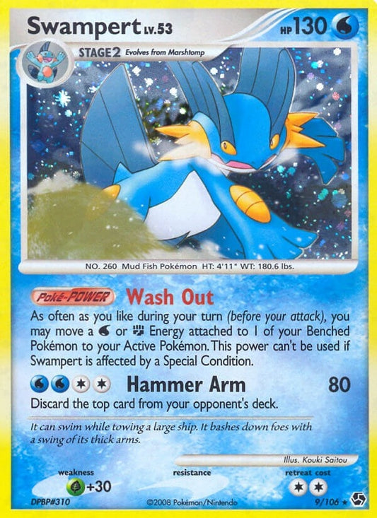 Image for Swampert (9/106) (Great Encounters) - Pokemon