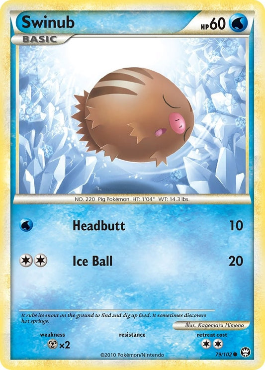 Image for Swinub (79/102) (Triumphant) - Pokemon