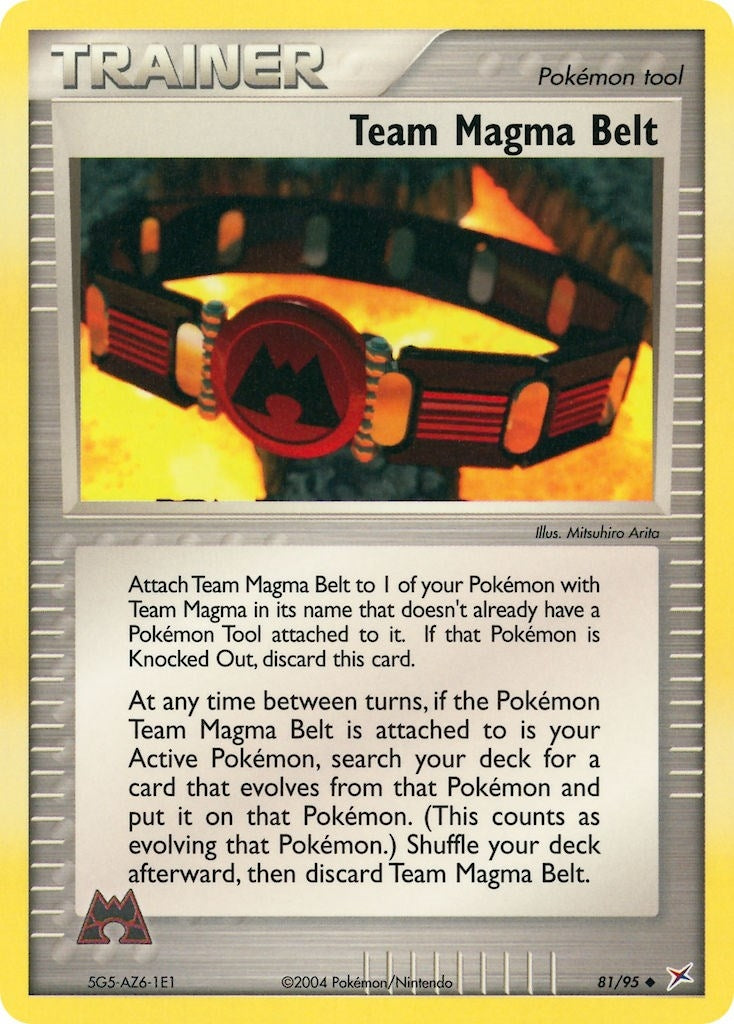 Image for Team Magma Belt (81/95) (Team Magma vs Team Aqua) - Pokemon