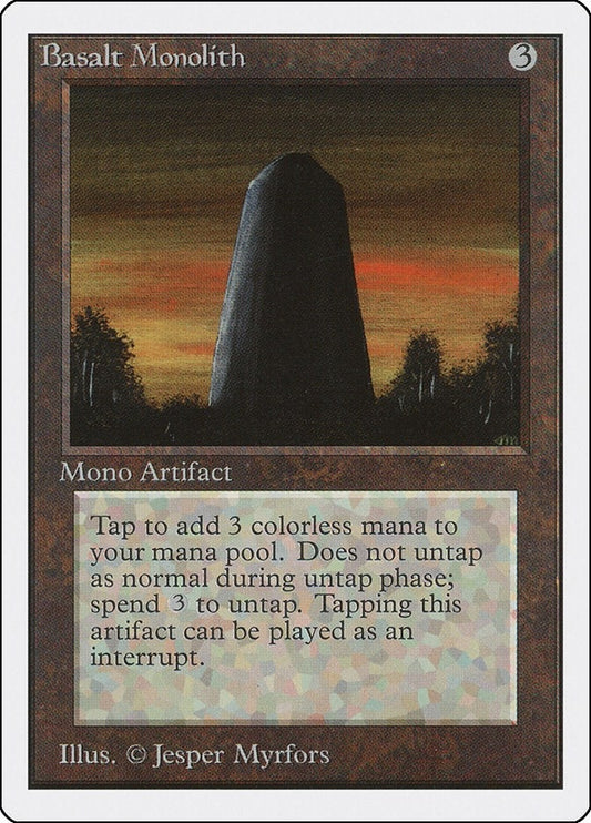 Image for Basalt Monolith (Unlimited Edition) - Magic: The Gathering