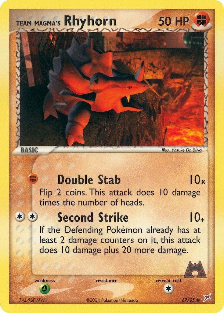 Image for Team Magma's Rhyhorn (67/95) (Team Magma vs Team Aqua) - Pokemon