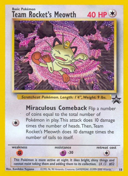 Image for Team Rocket's Meowth (18/53) (WoTC Promo) - Pokemon