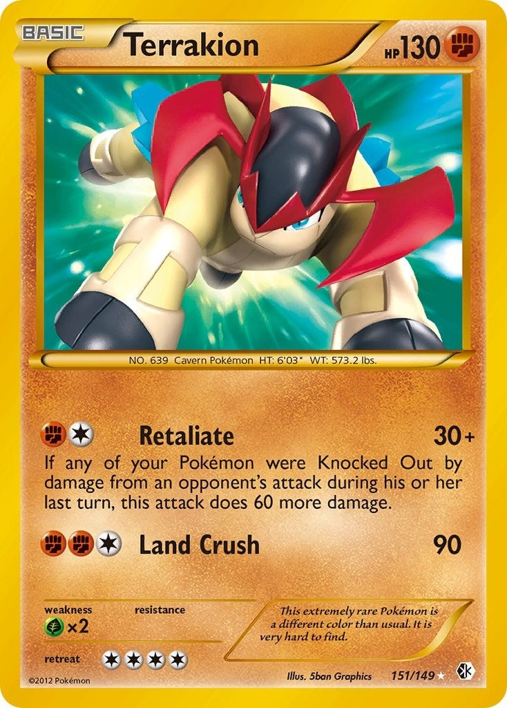 Image for Terrakion (151/149) (Boundaries Crossed) - Pokemon