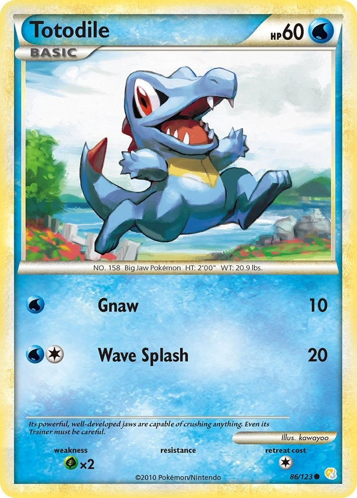 Image for Totodile (86/123) (HeartGold SoulSilver) - Pokemon