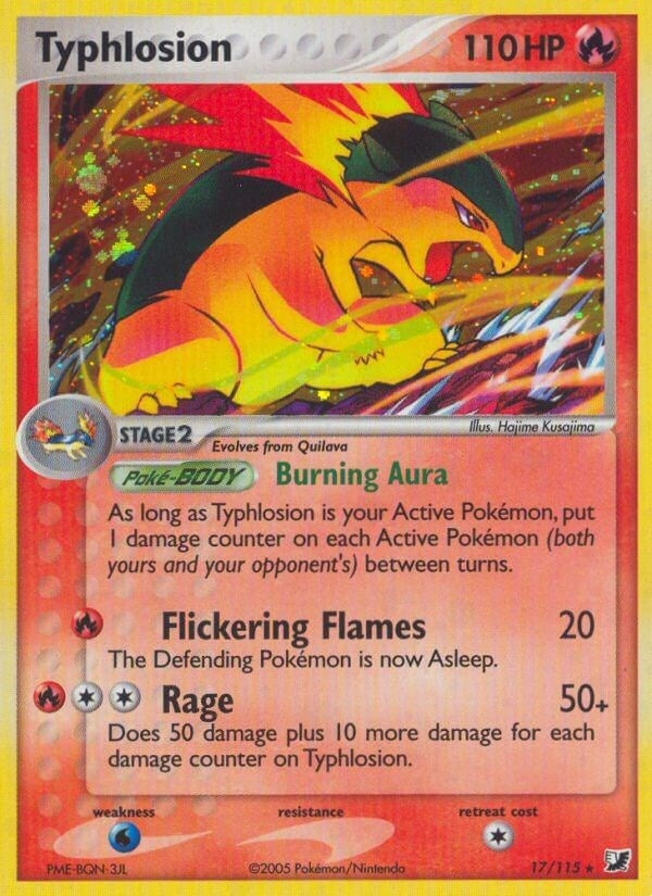 Image for Typhlosion (17/115) (Unseen Forces) - Pokemon