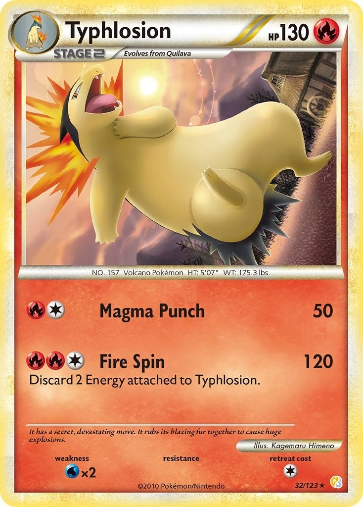 Image for Typhlosion (32/123) (HeartGold SoulSilver) - Pokemon