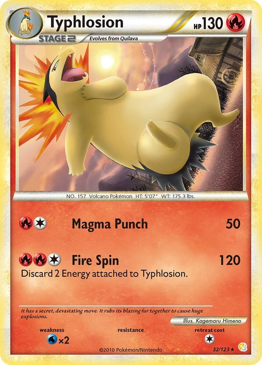 Image for Typhlosion (32/123) (HeartGold SoulSilver) - Pokemon