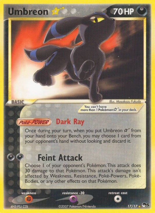 Image for Umbreon Star (017/017) (POP Series 5) - Pokemon