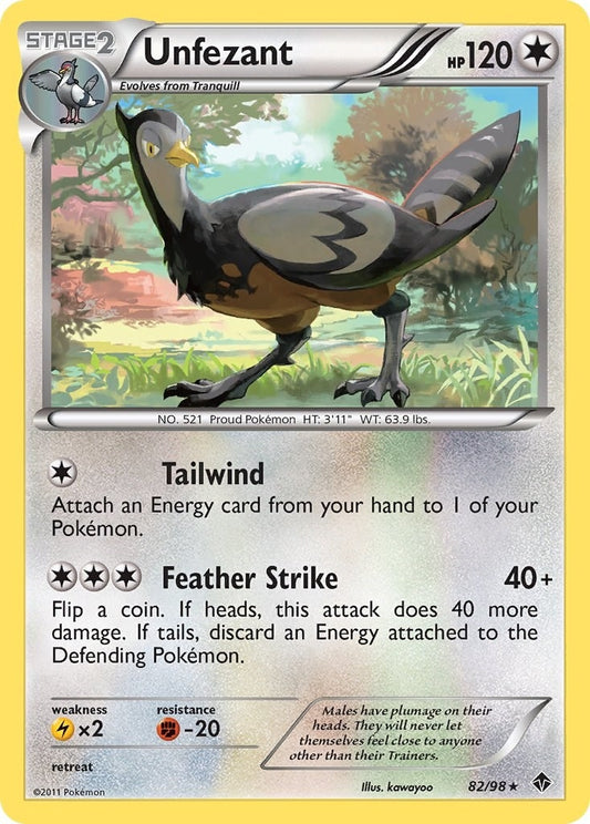 Image for Unfezant (82/98) (Emerging Powers) - Pokemon