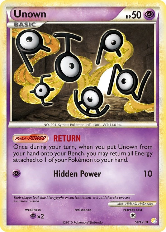 Image for Unown (54) (54/123) (HeartGold SoulSilver) - Pokemon