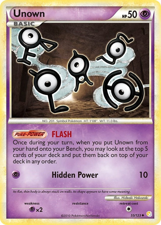 Image for Unown (55) (55/123) (HeartGold SoulSilver) - Pokemon