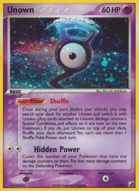 Image for Unown (G) (G/28) (Unseen Forces) - Pokemon