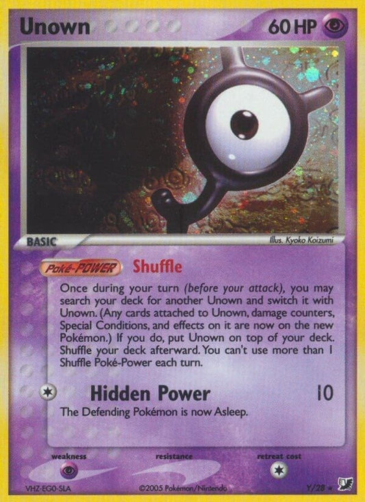 Image for Unown (Y) (Y/28) (Unseen Forces) - Pokemon