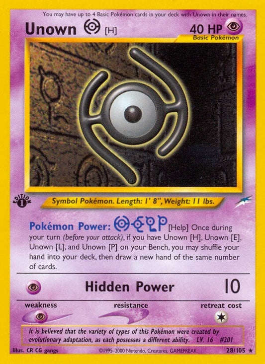 Image for Unown [H] (028/105) (Neo Destiny) - Pokemon