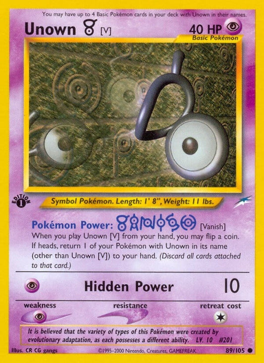 Image for Unown [V] (089/105) (Neo Destiny) - Pokemon