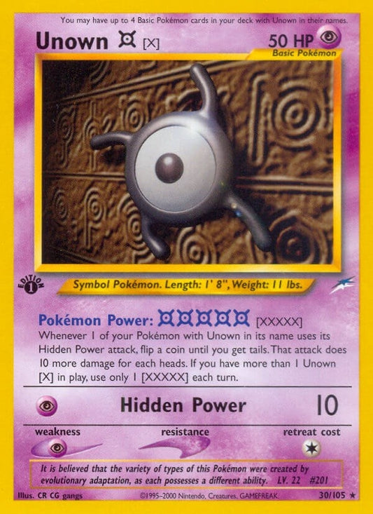 Image for Unown [X] (030/105) (Neo Destiny) - Pokemon