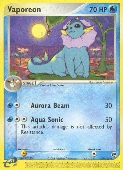 Image for Vaporeon (25/100) (Sandstorm) - Pokemon