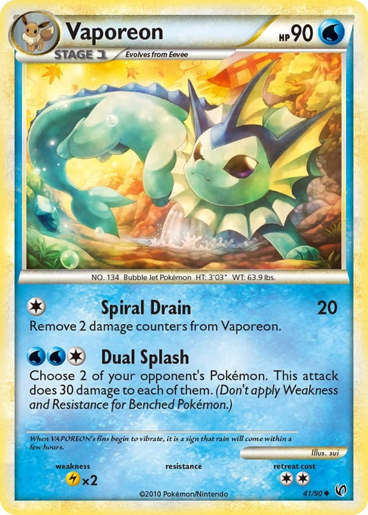 Image for Vaporeon (41/90) (Undaunted) - Pokemon